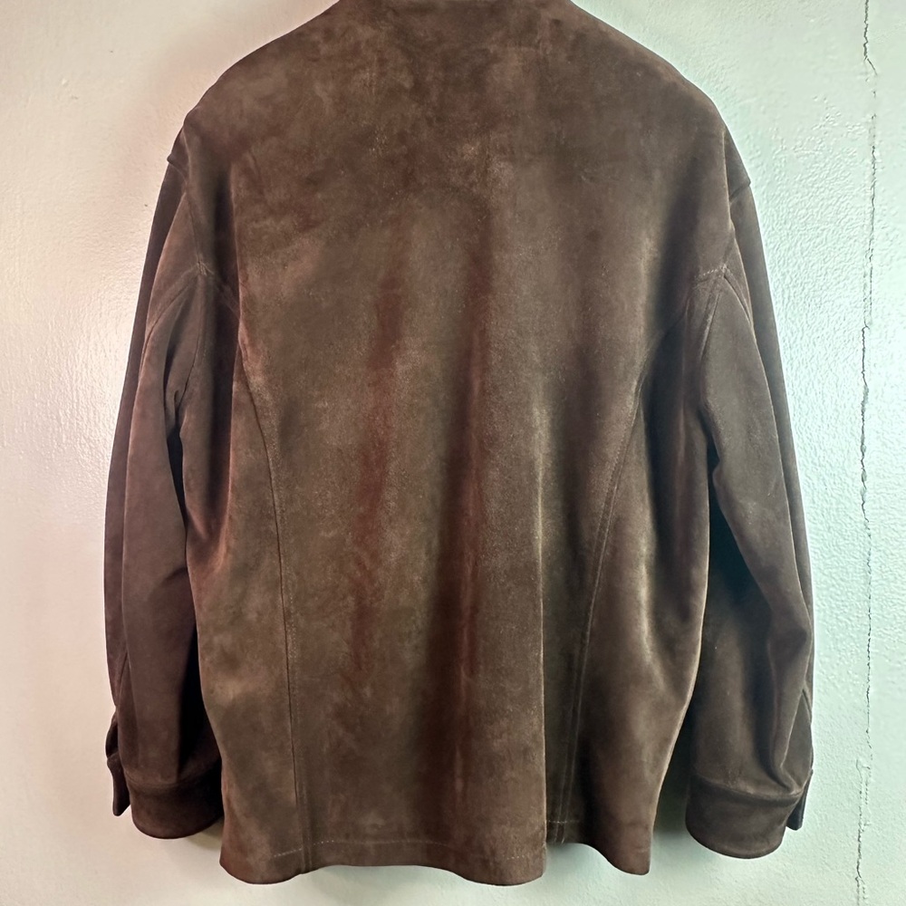 Oliver Men’s Vintage Barracuta Italian Suede in Chocolate Brown - Picture 2 of 8